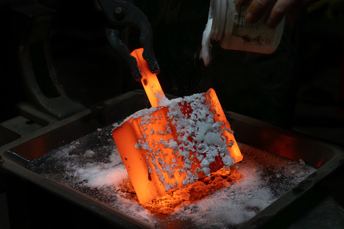 Schmiedekurs Damast Kochmesser