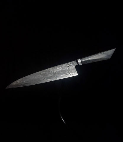 Deep Etched Damascus Gyuto