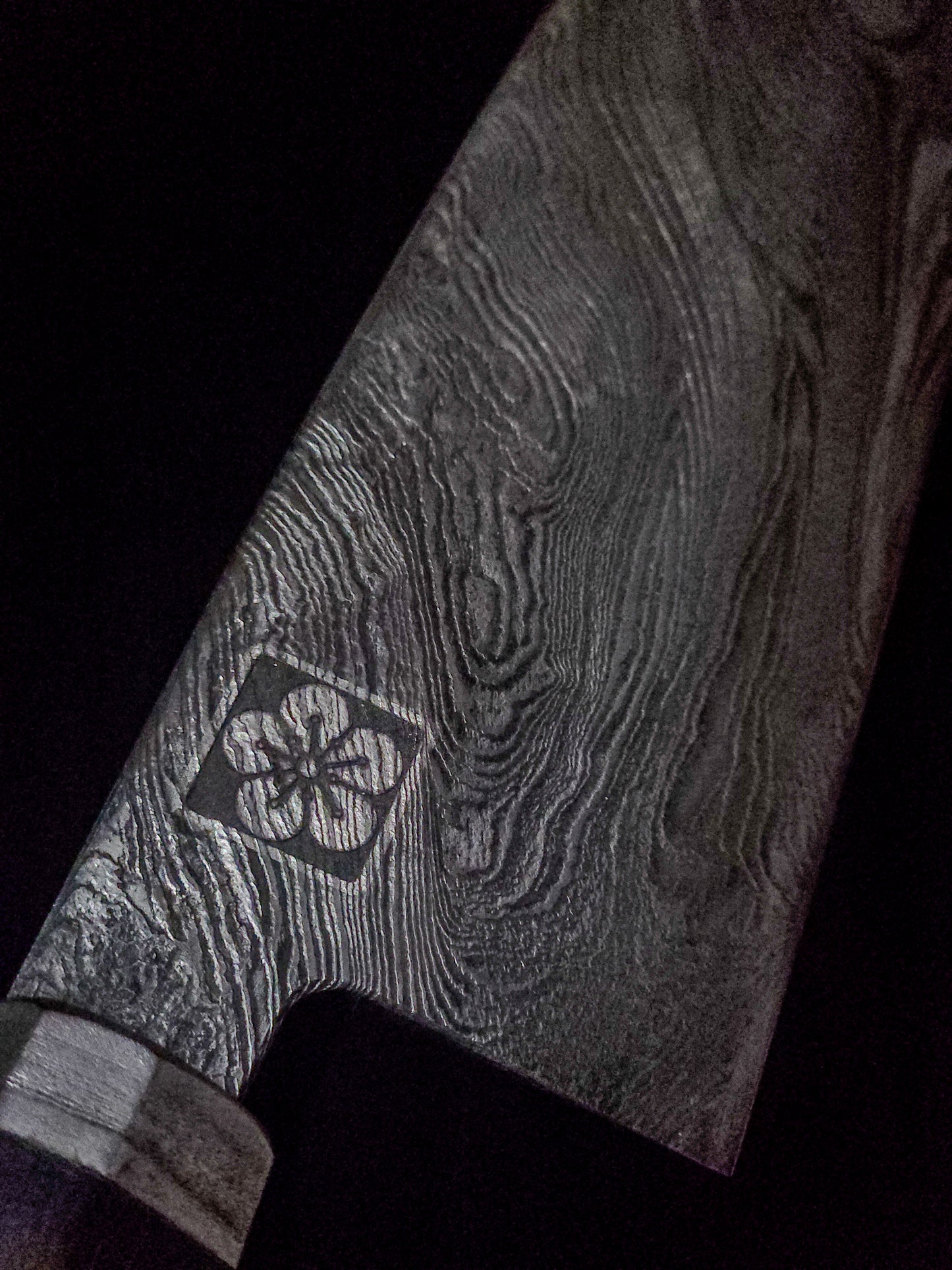 Deep Etched Damascus Gyuto